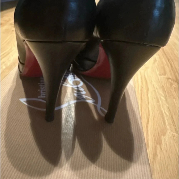 Christian Louboutin insectika 100 seta calf black pump heels size 38 - Picture 10 of 15